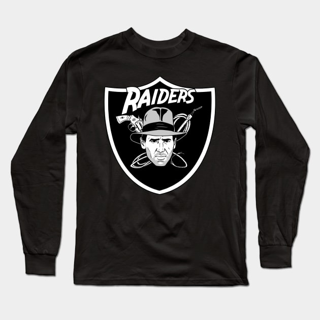 Raiders Indy Shirt Long Sleeve T-Shirt by Nerd-vana